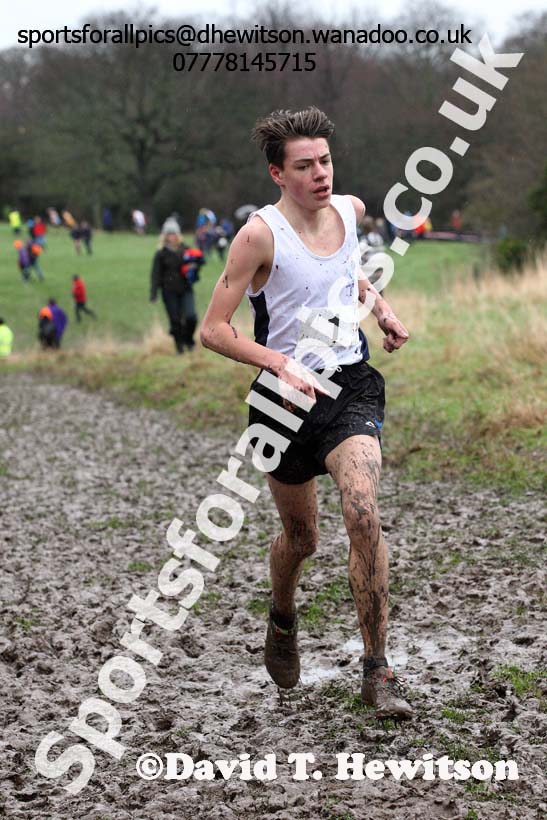 Intermediate boys Northern Inter Counties Schools Cross Country, Stockton. Photo: David T. Hewitson/Sports for All Pics